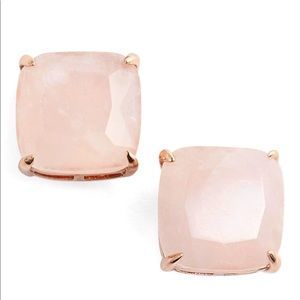 Kate Spade Mini Stud Earrings Rose Quartz